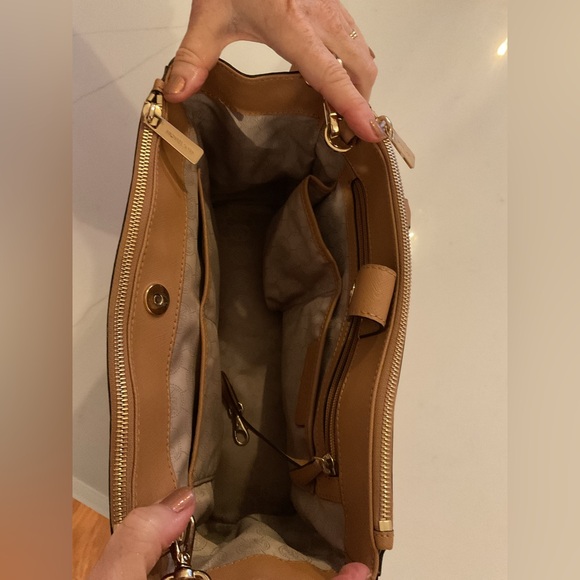 Michael Kors Two Toned Leather Handbag - Picture 8 of 11